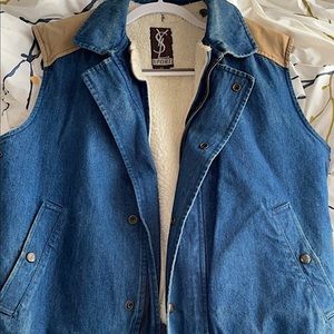 Saint Laurent sleeveless denim jacket